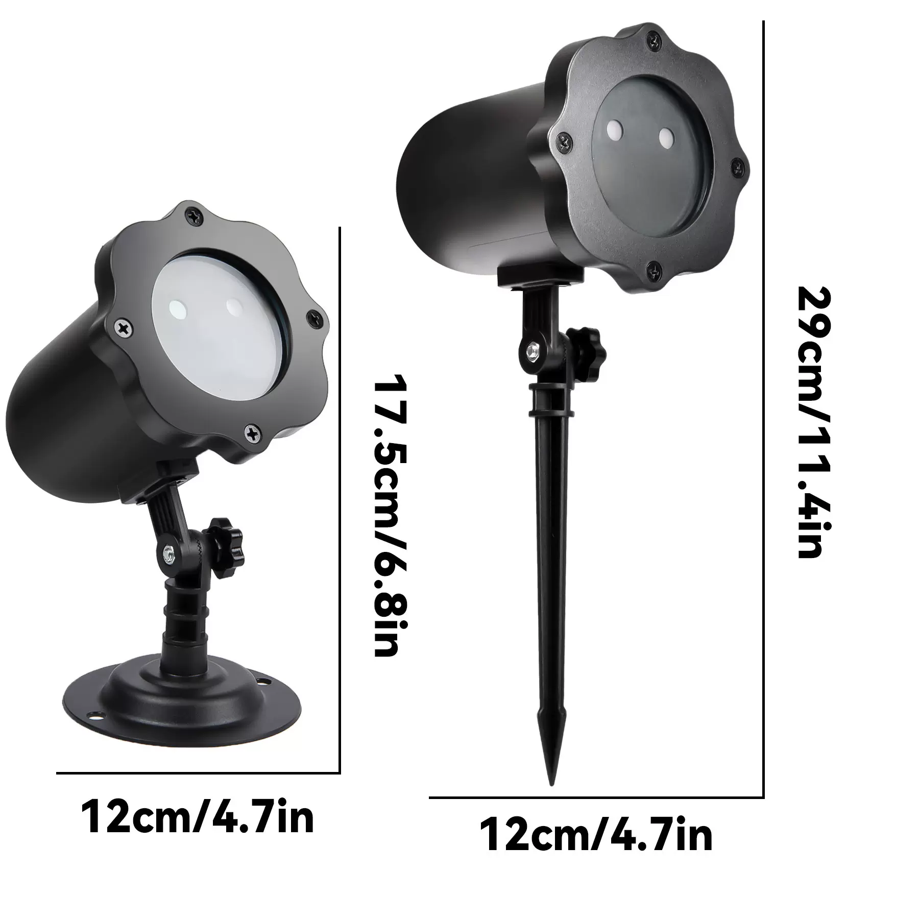 跨境遥控欧美户外草坪花园圣诞装饰投影灯图案暴风雪花灯激光灯
