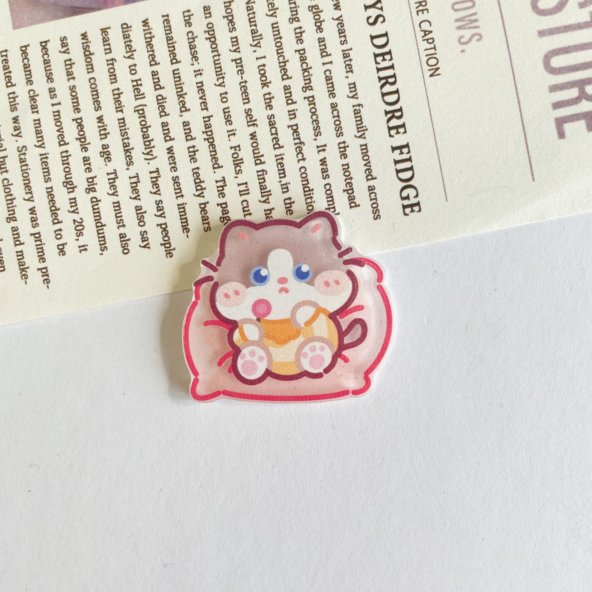 쿠션 고양이 2.7cm * 2.5cm (단일 조각)