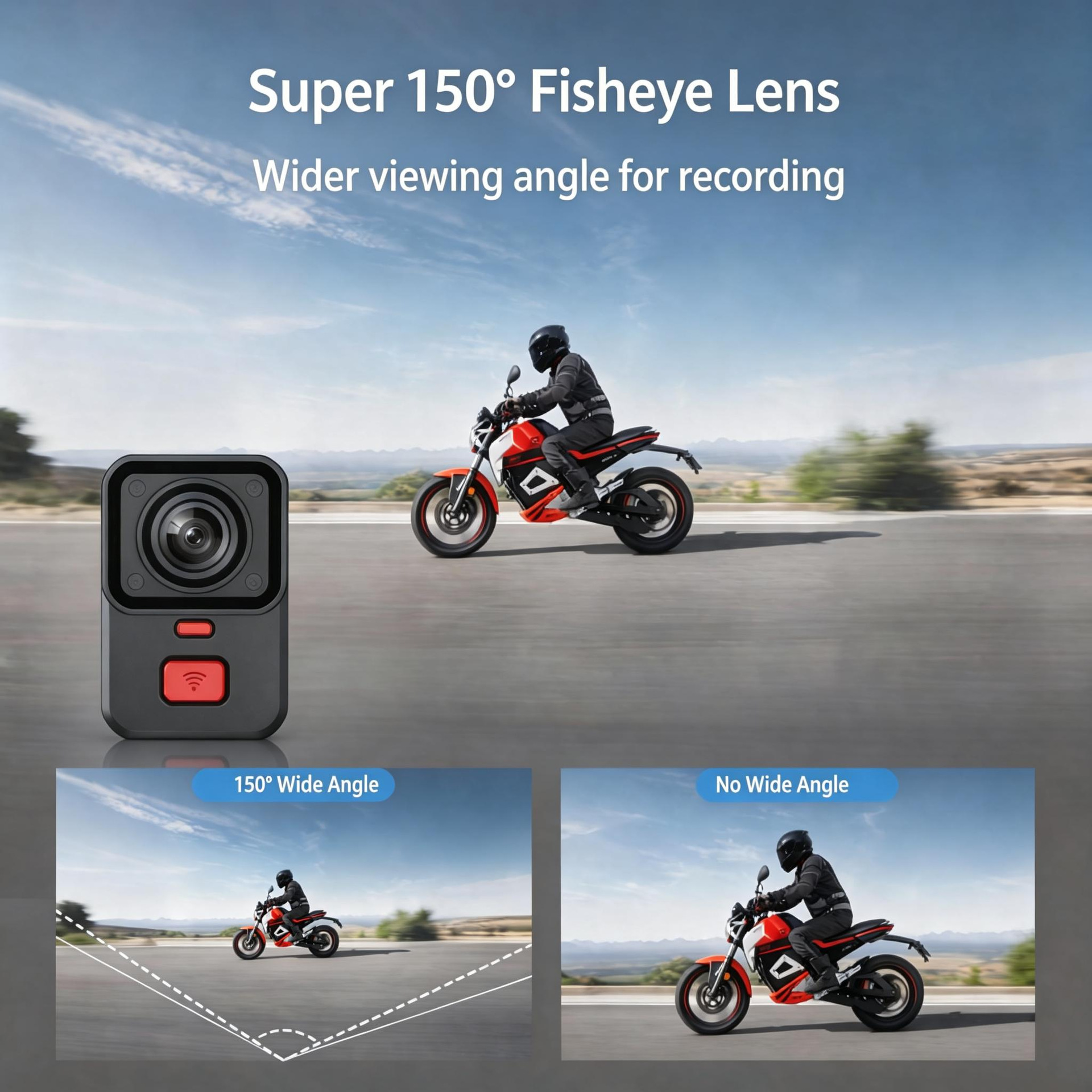 New Q8 Motorcycle Dashcam with Dual Recording, Electric Vehicle Riding GPS Tracking, IP66 Waterproof and Anti-Theft