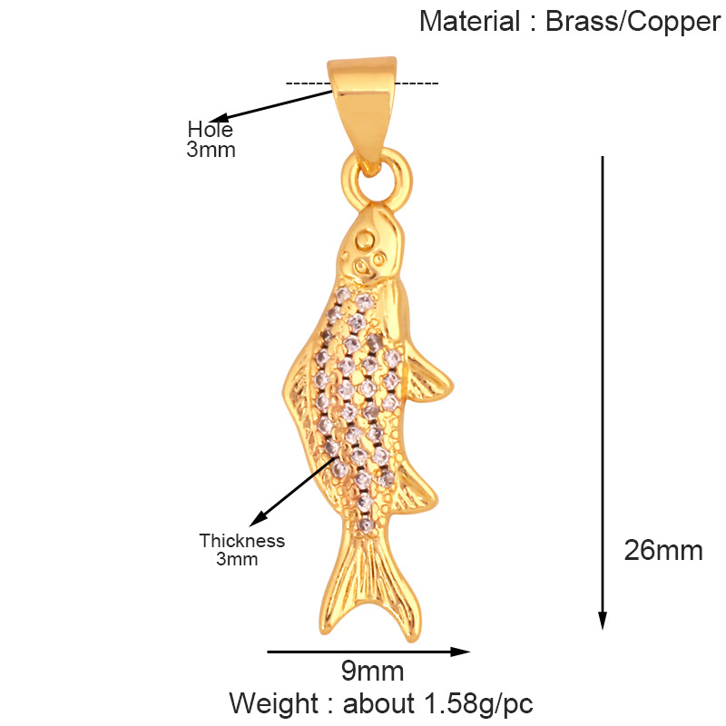 3g Weight Pendant Jewelry Making Type 11*28mm Jewelry Making Size DIY Ornament Accessories Classification 1 Piece Quantity Copper Material Conch, Dolphin, Hippocampus, Fish Pattern All Seasons Season Polished Finish Plating Design Elegant, Sweet Style 1 Piece 11*28mm Copper Conch Dolphin Hippocampus Polished Pendant DIY Ornament Accessories 7