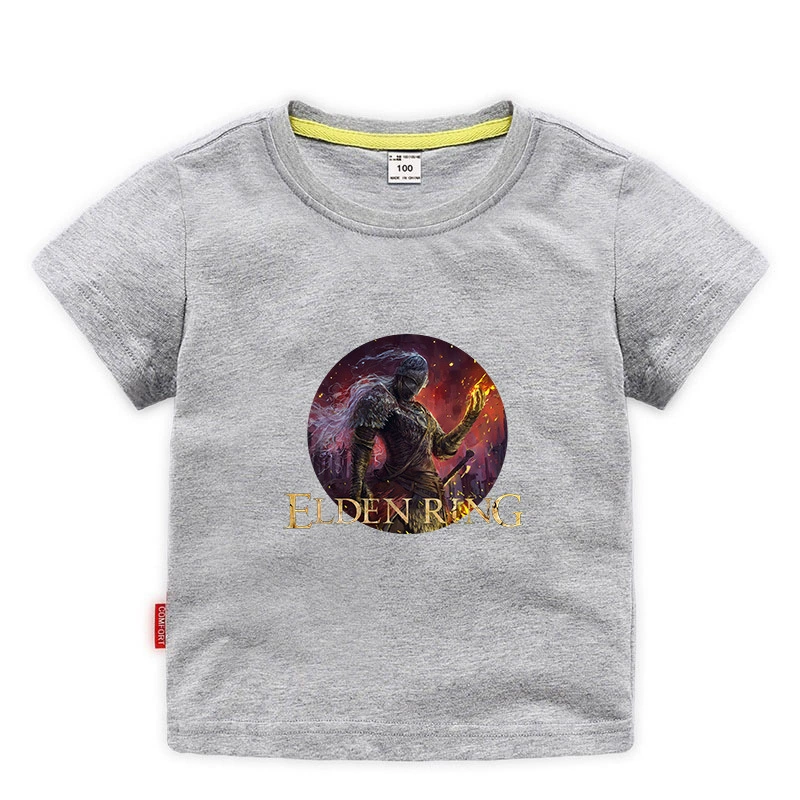 Новая игра ELDEN RING Elden Fasun Dharma Old Master Mid -Seasons Детская футболка с коротким рукавом сентября