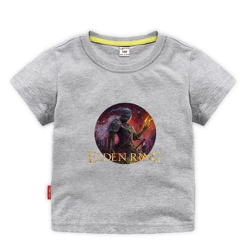 Новая игра ELDEN RING Elden Fasun Dharma Old Master Mid -Seasons Детская футболка с коротким рукавом сентября