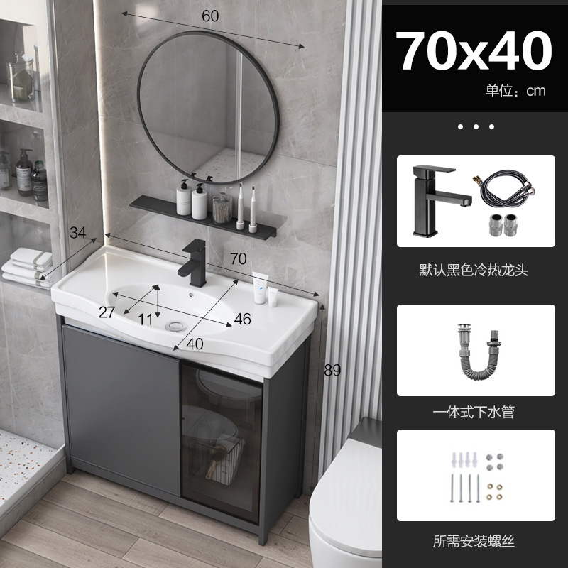 Puerta de vidrio tipo piso espacio gabinete de baño de aluminio balcón gabinete lavabo vertical pequeño tipo lavabo piscina