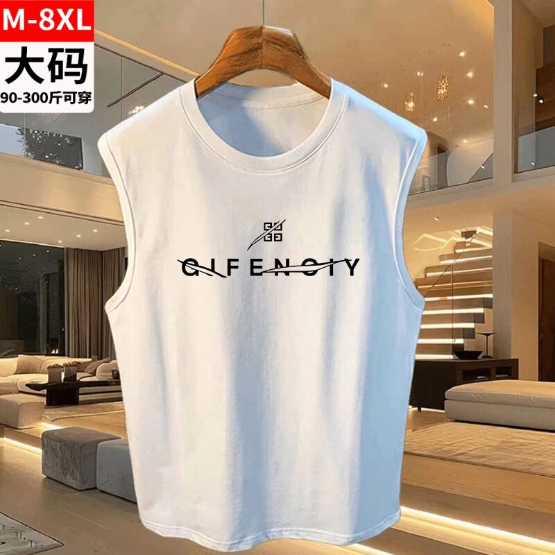 plus size Sleeveless Men's Summer Plus Size Plus Size Men's Fatty Fatty Heavy Cotton Thin Loose Cotton Basketball Shirt plus size Sleeveless Men's Summer Plus Size Plus Size Men's Fatty Fatty Heavy Cotton Thin Loose Cotton Basketball Shirt
