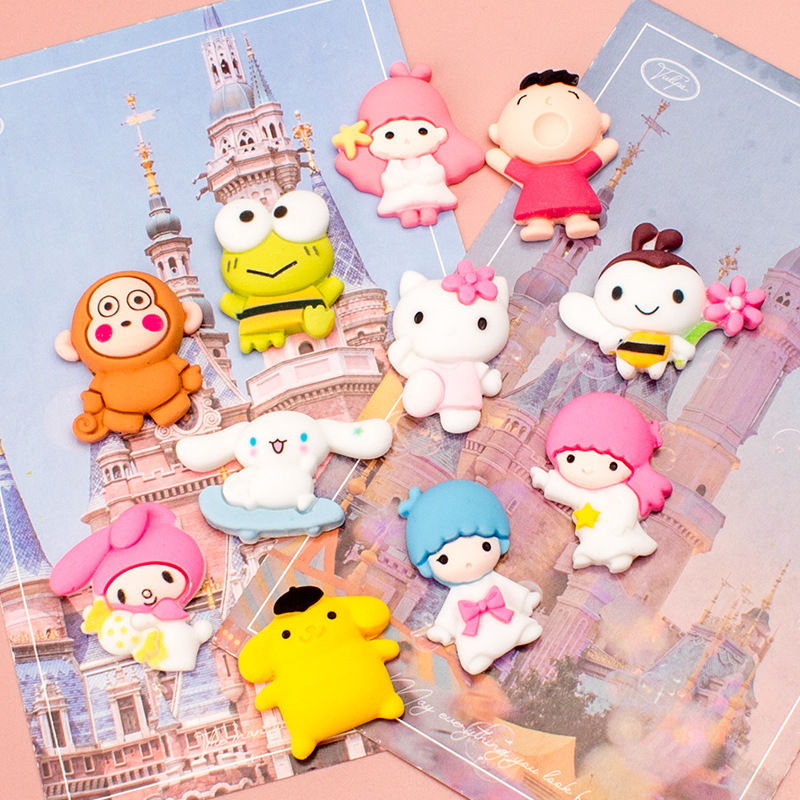 Classic Cartoon Doll Series Mobile Phone Case Cream Glue Drop Glue Pendant diy Handmade Resin Accessories