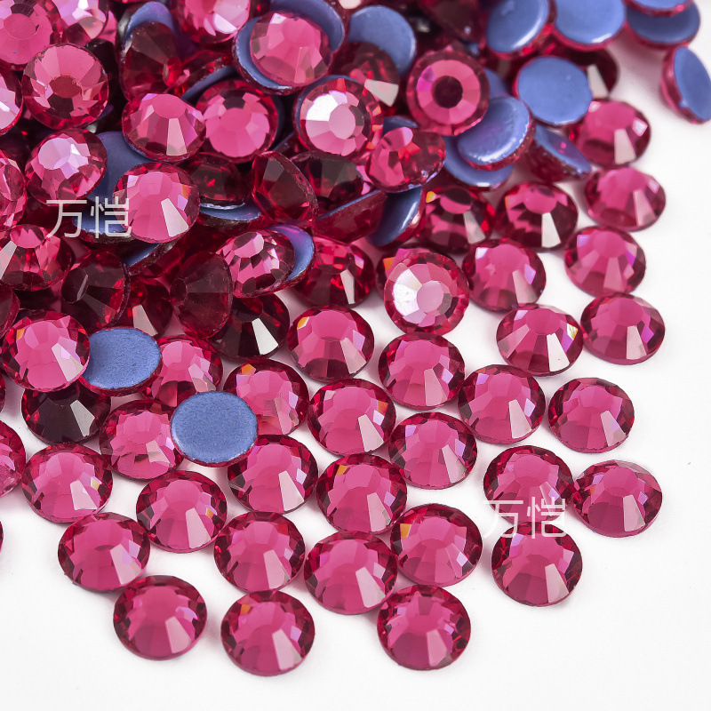 爆発的な輝きの平底イミテーションオパールラインストーン、衣類用アクセサリー、電気メッキガラスラインストーン、大型装飾品、DIYジュエリーアクセサリー材料