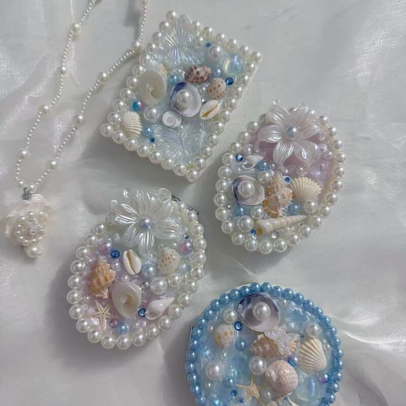 Natural Conch Shell Pearlescent Cream Shell Mirror Ocean Cultural and Creative Souvenirs Seaside Creative Gifts Natural Conch Shell Pearlescent Cream Shell Mirror Ocean Cultural and Creative Souvenirs Seaside Creative Gifts