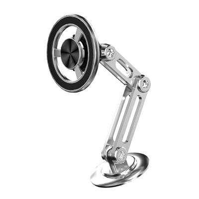 Car Mobile Phone Holder Car phone holder - silver-equipped-with-2-hidden-magnetic-rings-2-spare-glue