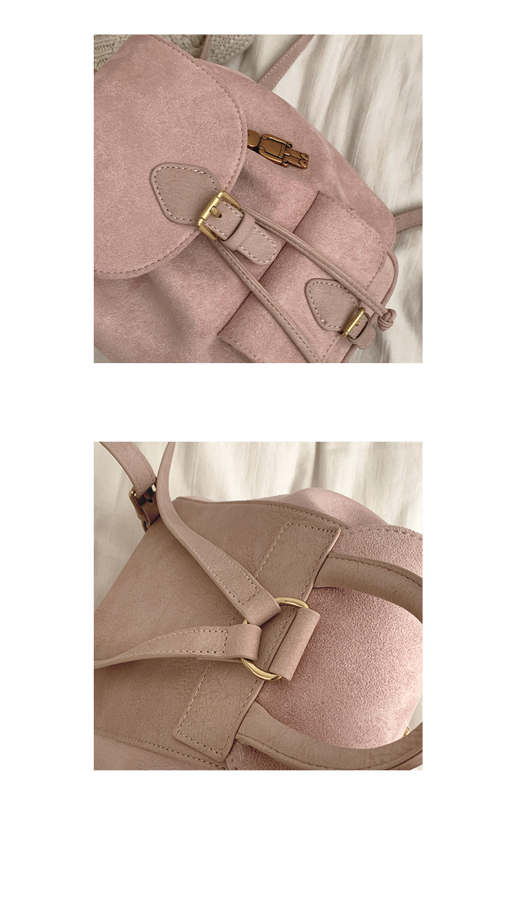 Women's Suede Backpack Versatile Casual Shoulder Bag For Women_voghion.com
