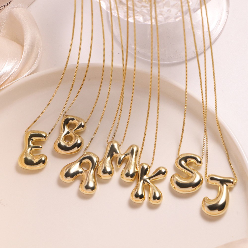 15g Weight Copper Pendant Material 304 Stainless Steel Copper Casual Simple Style Letter Necklace