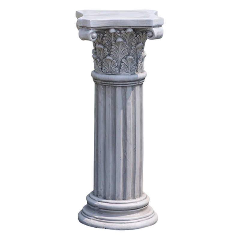 Directo de fábrica Europea columna romana maceta vintage gris colección jardín patio Villa decoración artesanía