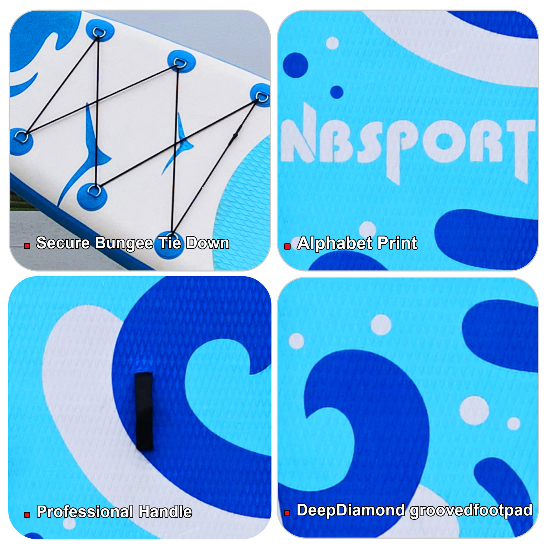 Tablero de surf inflable para principiantes, tablero de remo de esquí acuático para adultos, tablero de remo de agua plegable de pie grueso