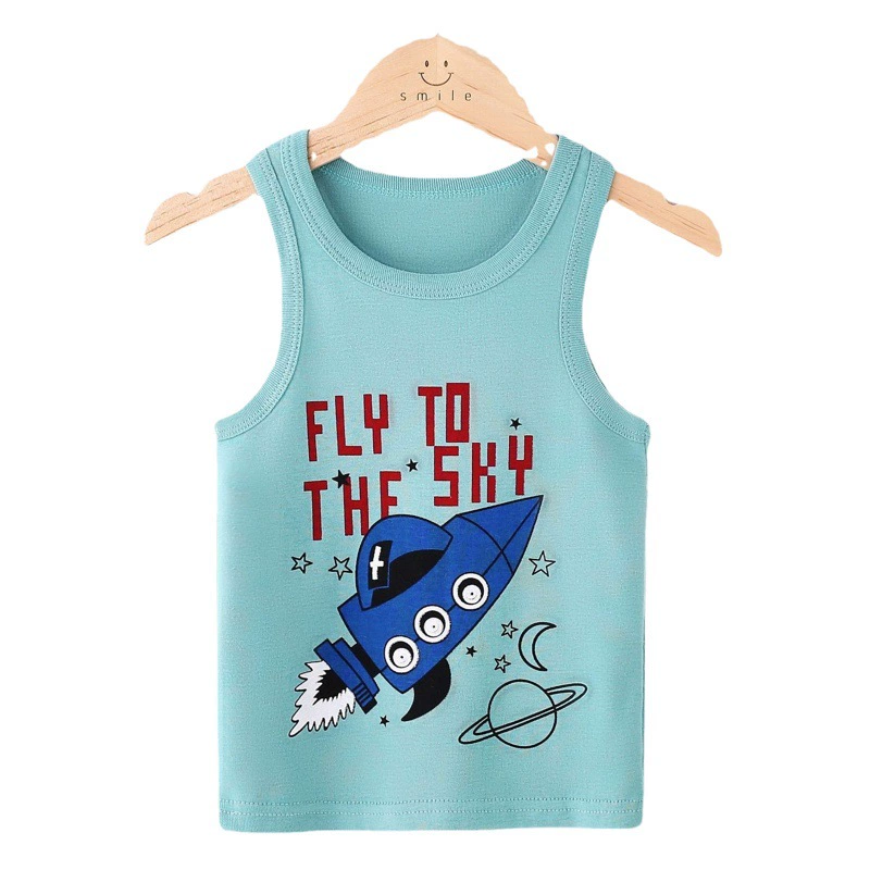 Детский жилет, летний детский нижний ремень с мультяшным принтом, детский тонкий жилет I-образной формы для мальчиков и девочек