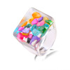 Resin, fruit acrylic brand ring, suitable for import, new collection