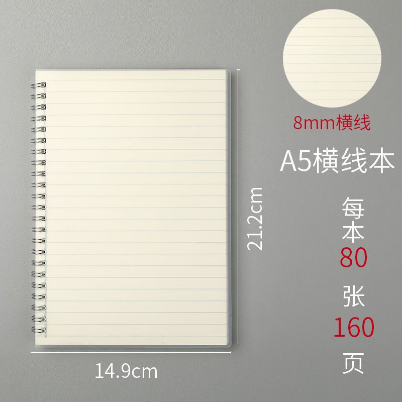 A5 코일-80 수평선 (160 평면)