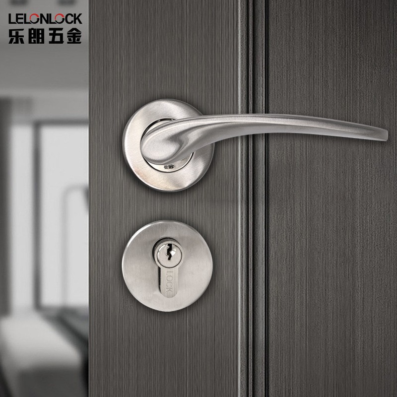 Fábrica al por mayor de acero inoxidable fundido sólido split cerradura manija de la puerta interior cerradura de la puerta de hardware Accesorios