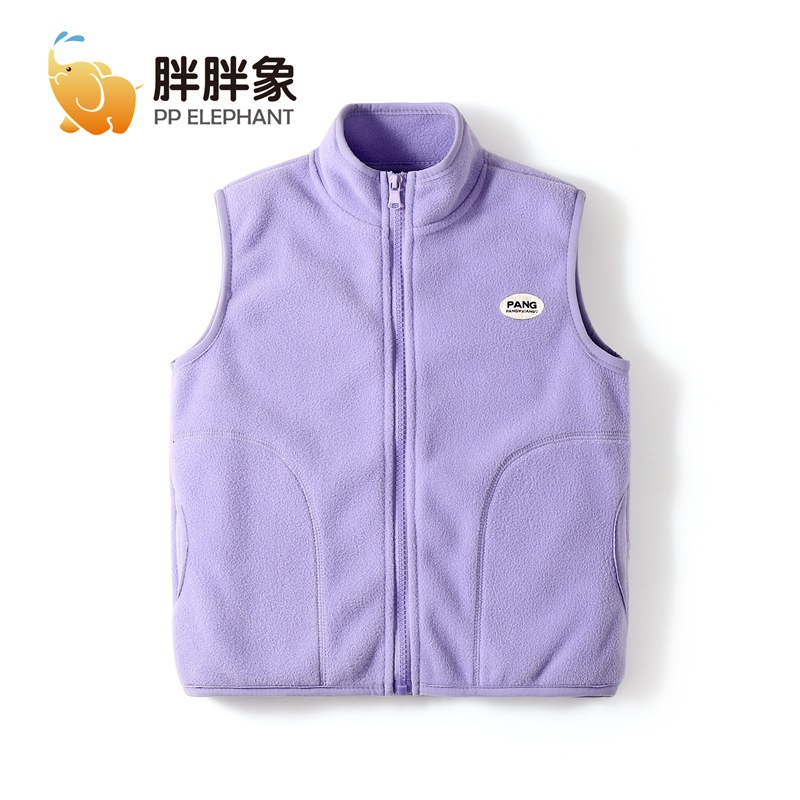 Chaleco de invierno cálido de primavera y otoño para hombres y mujeres dentro y fuera del chaleco de lana polar para niños chaleco casual de todo fósforo