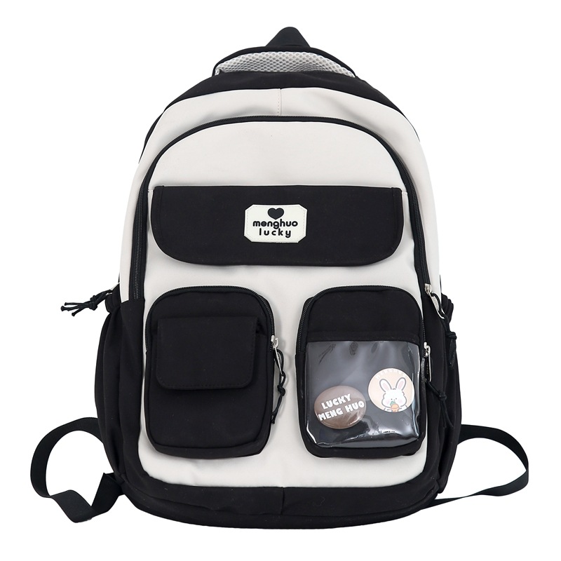 Mochila estudiante universitario estilo preppy mochila de computadora de viaje estudiante de secundaria mochila de nylon ins