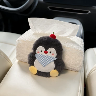 Rear Seat Headrest Hanging – Car tissue box/set - armrest-box-modelbib-penguin