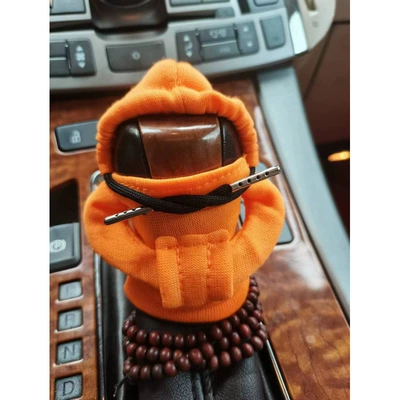 Cross-Border Creative Car Gear Handle Sürətlər qutusu və əl tormozu başlıqları - orange