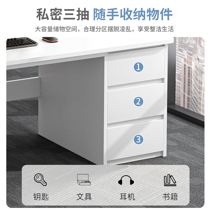 Escritorio de computadora Escritorio Dormitorio doméstico Escritorio de estudio para estudiantes Casa de alquiler simple con cajón Escritorio de oficina para personal