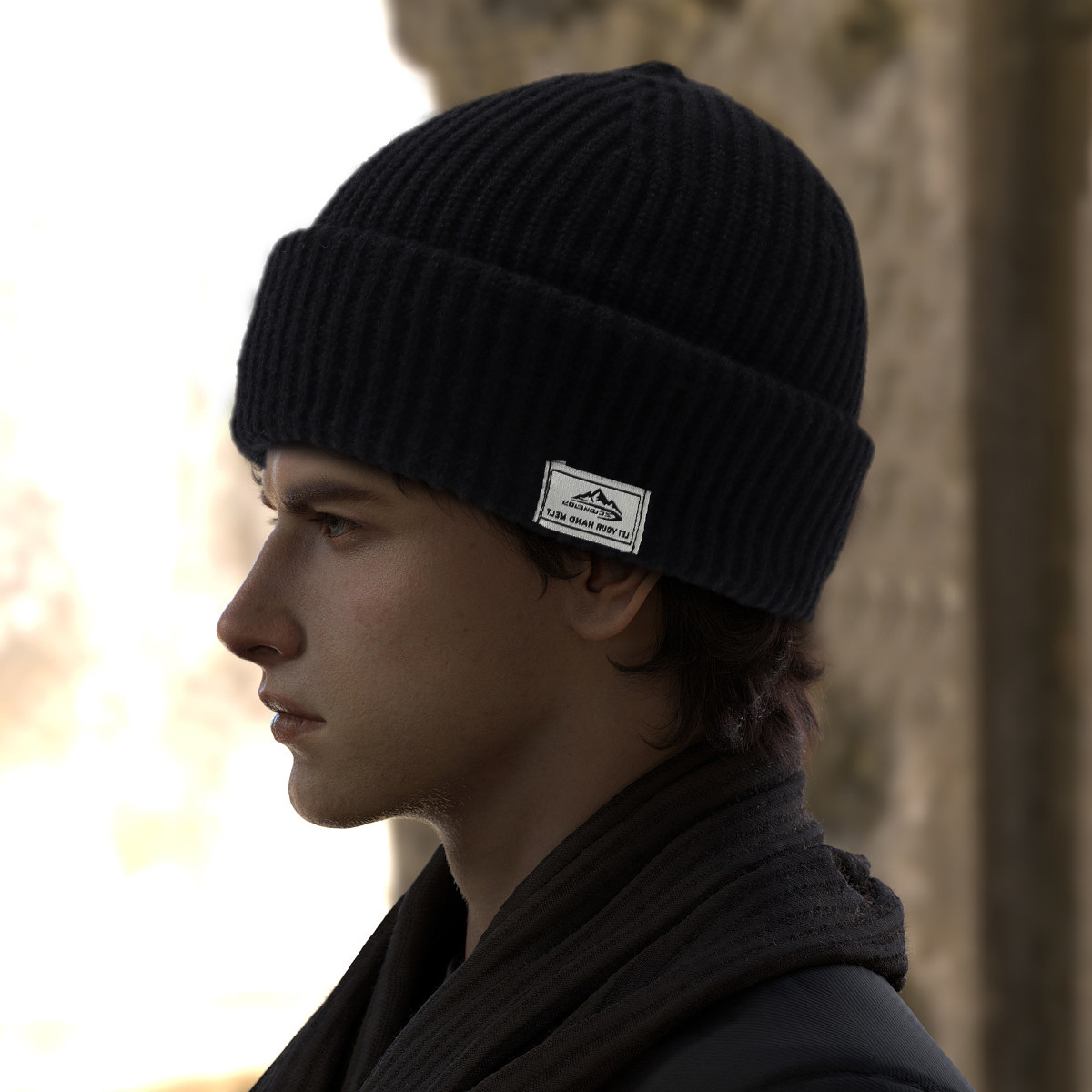 Sombrero invierno pasamontañas de los hombres sombrero de lana de punto a prueba de viento a prueba de frío capucha máscara caliente sombrero frío