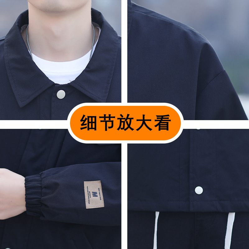 Primavera y otoño chaqueta sin sombrero hombre nuevo chaqueta de brisa juvenil chaqueta de moda chaqueta ropa de hombre