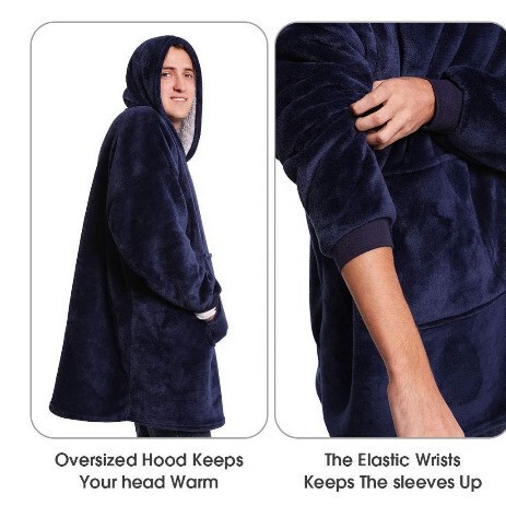 アマゾン・フリンジのパジャマTVの毛布は防寒して厚い羊の小毛の保温のカップルの服のガウンを着ます。|undefined