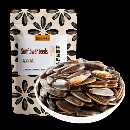 Caramel-flavored sunflower seeds bulk large bag snack food New Year wholesale nuts roasted snacks New Year manufacturer wholesale