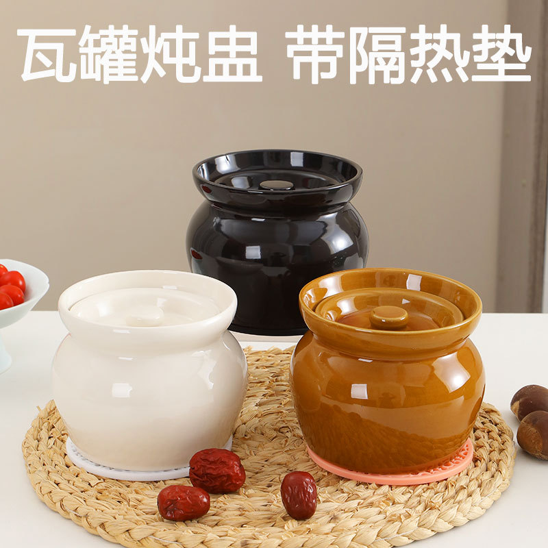 Olla de olla de barro guisada en agua, olla de estofado para una persona, olla de sopa con tapa, snacks de Shaxian, olla de sopa hirviendo de cerámica, venta directa de fábrica