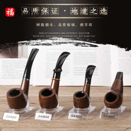 热销树脂烟斗耐用胶木铁锅循环过滤可拆洗经典烟丝斗男士礼品