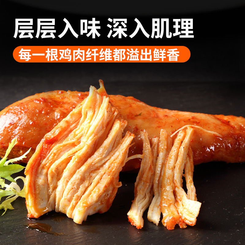 Shenyu Xiaobao Spicy Flavor Chicken Breast, Black Pepper Flavor, and Teriyaki Flavor Chicken Breast, Chicken Cutlet, Casual Ready-to-Eat Chicken Breast