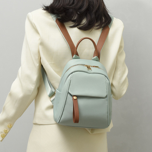 Bags for women  new Korean version soft leather women's backpack fashion PU literary travel small backpack women's bag