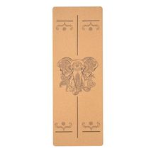 跨境软木无味橡胶瑜伽垫加宽防滑健身运动垫子瑜伽垫代发yoga mat