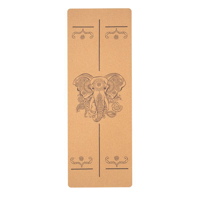 국경을 넘는 소프트코르크 무취 고무 요가매트, 넓은 미끄럼 방지 피트니스 운동매트, 요가매트, 요가매트 직배송