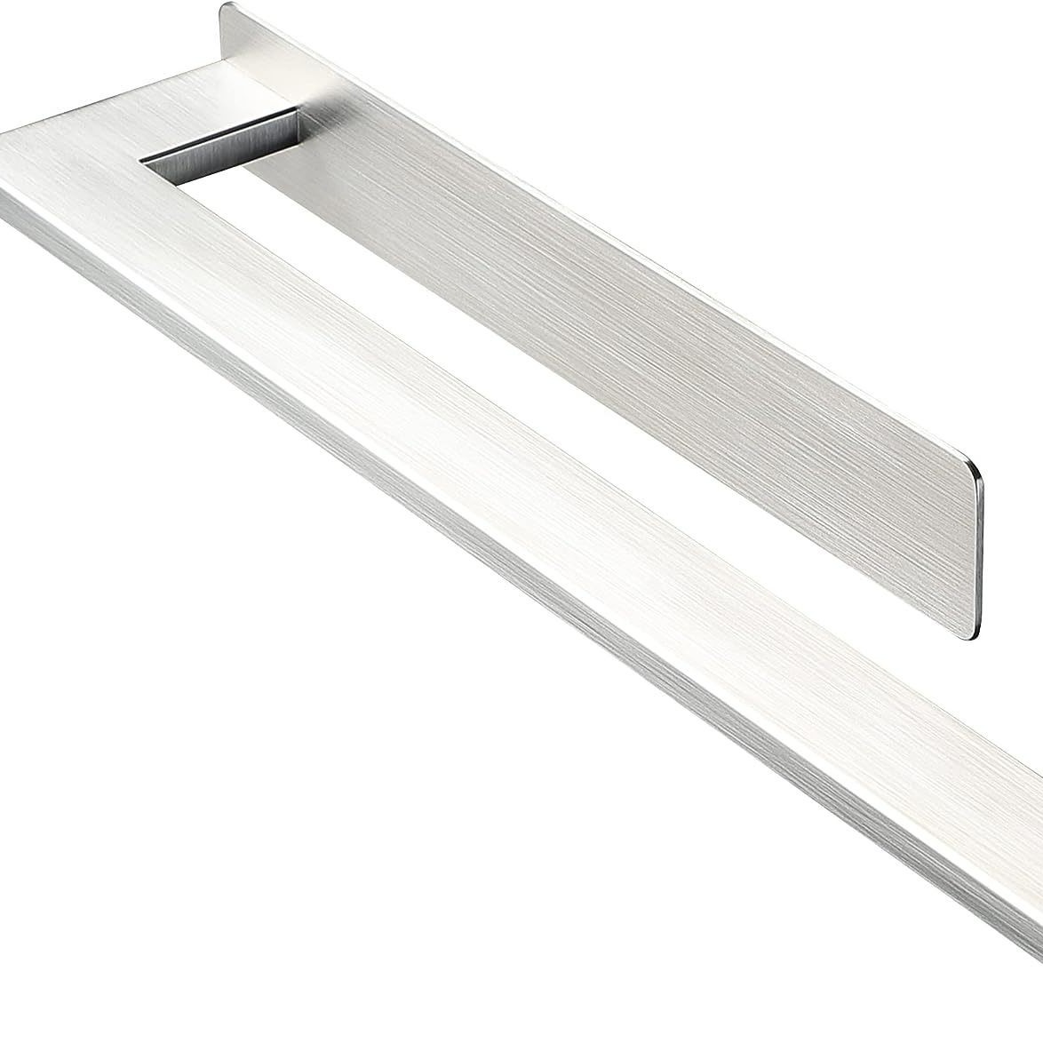 Barra de toalla de acero inoxidable transfronterizo Barra de toalla de almacenamiento de baño sin perforaciones Barra de toalla de cocina toallero image 5