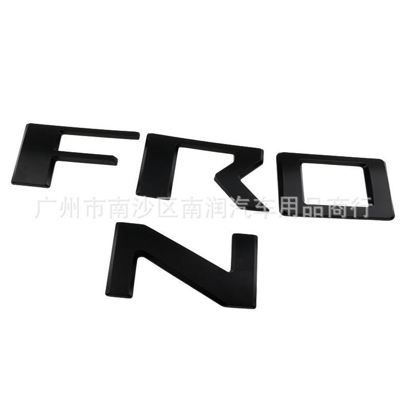 Suitable for Nissan FRONTIER tail box emblem, ABS pickup truck modification sticker, recessed emblem, plastic sticker