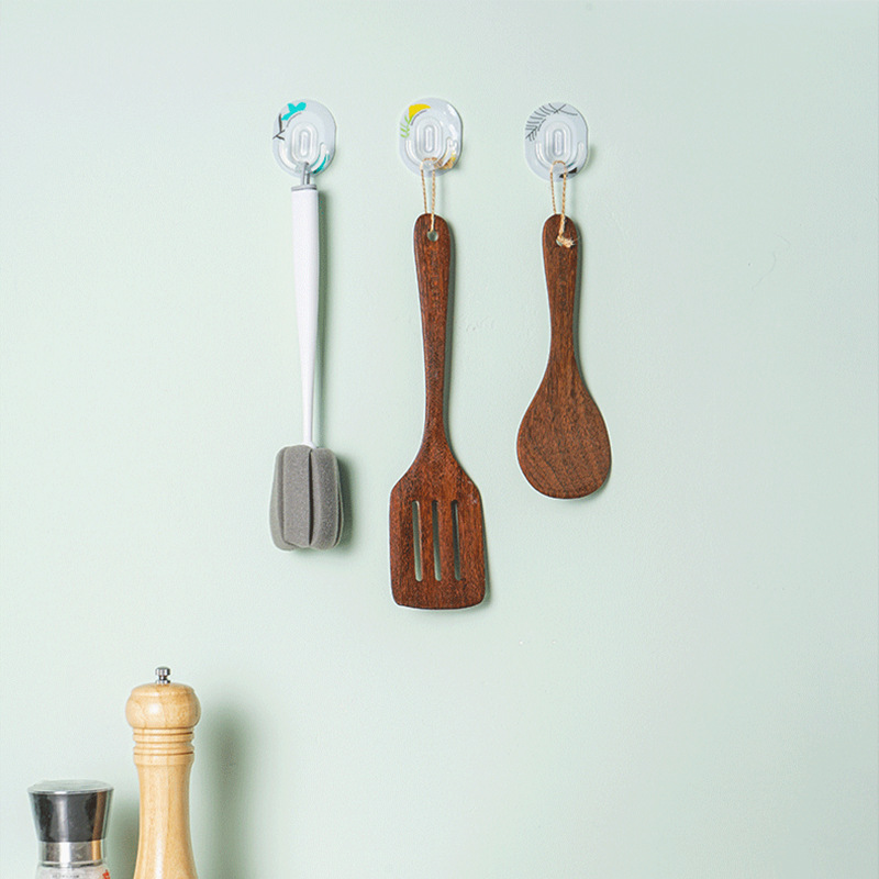 Xiangjia divertido gancho transparente sin costuras detrás de la puerta gancho pegajoso gancho fuerte gancho de plástico multifuncional