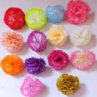 Manufacturer DIY simulated flowers carnation lilac flower head silk flower artificial flower diameter 5cm can be customized upon request