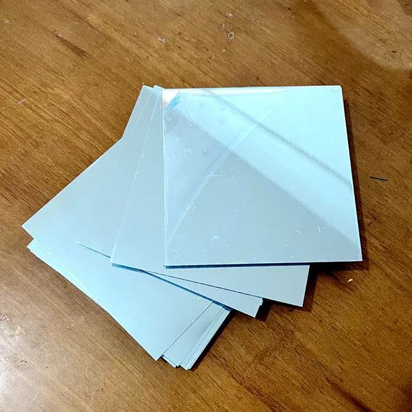 Acrylic, double-sided, 10×10cm