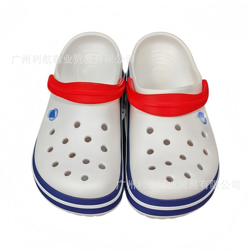 New Style Crocs Thick-Soled Couple's Beach Sandals, Non-Slip Clogs, Breathable Casual Comfortable Closed-Toe Slippers