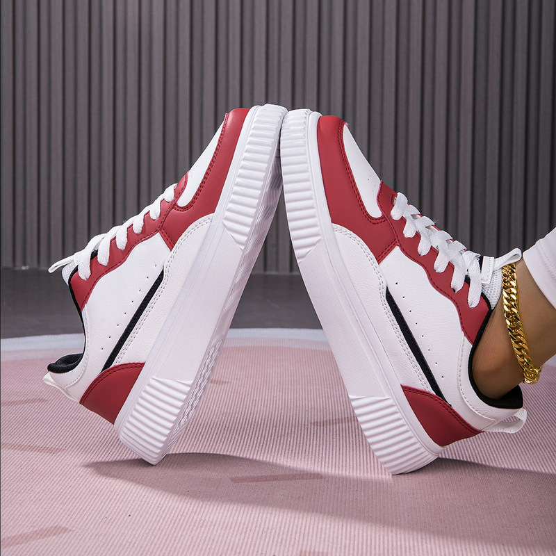 Cross-Border Large-Size Breathable Lightweight Casual Versatile Sporty Style Campus Shoes for Men and Women That Make Feet Look Smaller Trendy White Shoes That Make Feet Look Smaller Cross-Border Large-Size Breathable Lightweight Casual Versatile Sporty Style Campus Shoes for Men and Women That Make Feet Look Smaller Trendy White Shoes That Make Feet Look Smaller