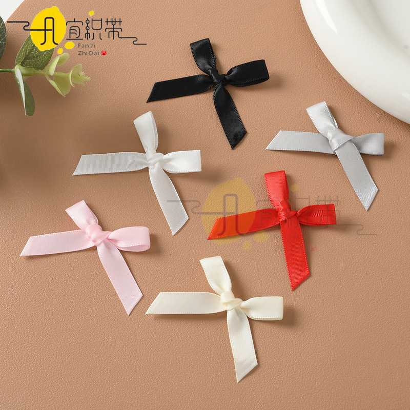 Polyester Bow with Bow, 6-Point Bow, Multi-Color Ready-Made Single-Section Jewelry, Wedding Candy Box Accessories, Bow Wholesale