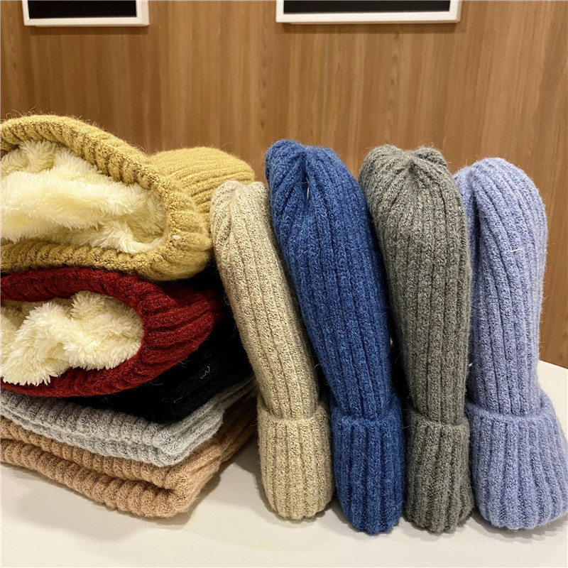 Unisex Winter winter winter muts Wollen muts dames mode gebreide muts heren cool plus fluweel dikke warme koude muts_voghion.com