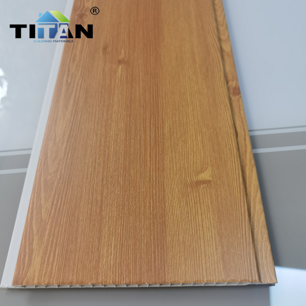 Tablero ondulado de exportación 2,8 kg/cuadrado Revestimiento de PVC 7mm * 25cm Techo de panel de pared