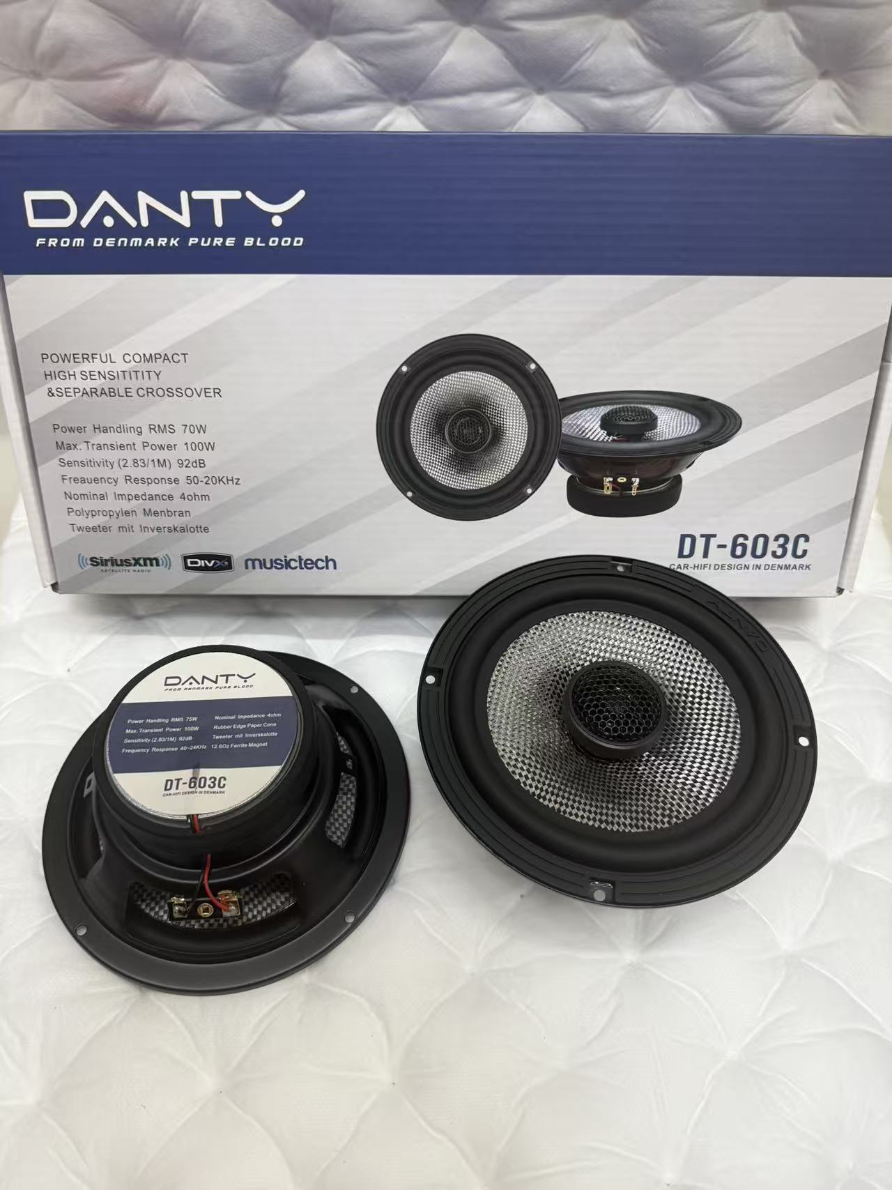 Danish Car Audio Speakers 6.5inch Coaxial Car Speakers Tweeter Heavy Bass Lossless Modification