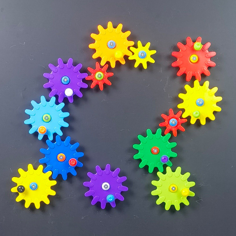 Magnetic engranaje de absorción magnética pared imán pared adherido pared puzzle enseñanza juguete pared puzzle clase siete tablero inteligente puzzle pizarra