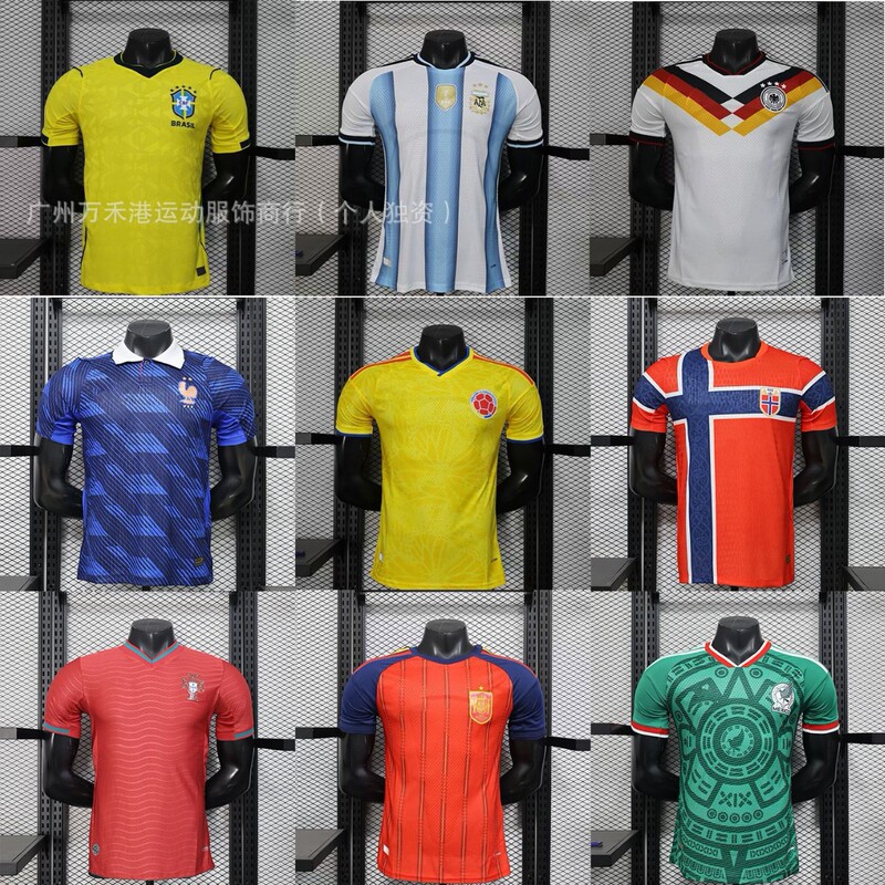 2026 World Cup Player Edition Jerseys Portugal Germany Brazil Argentina Mexico Football Uniforms