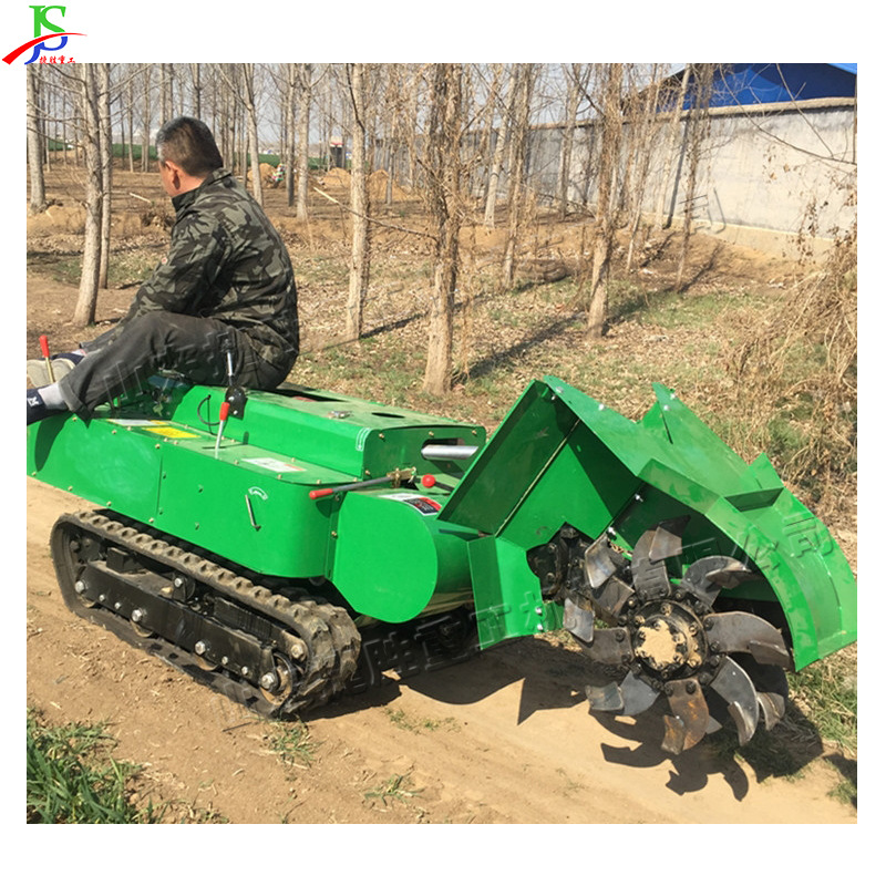 Máquina de gestión de jardín de orugas autopropulsada Invernadero de huerto micro-Tiller Grass raiwing Ridge backfilling Trencher