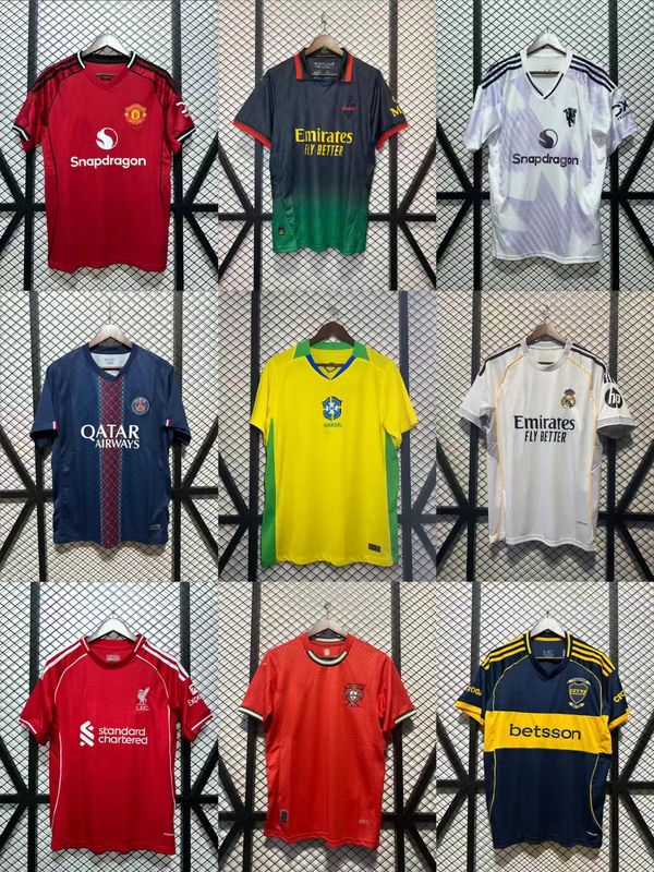 2526 ジャージ代表チームサッカーユニフォームクラブイタリアジャージポルトガルリバプール半袖速乾プリント番号|undefined